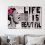 " Life Is Beautiful " by Banksy - Image 7