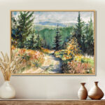 " Little Road In Mountain Landscape "