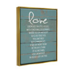 " Love Grows Best In Little Houses Distressed Teal Shiplap " by Jo Moulton - Image 4