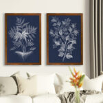 " Lustr Foliage Chintz I " by Vincent Van Gogh 2 - Pieces