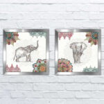 " Mandala Morning III " 2 - Pieces - Image 3