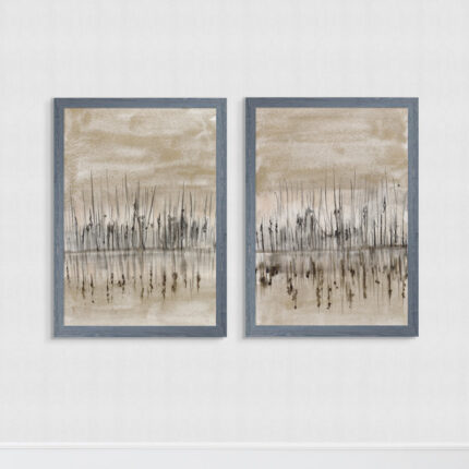 ” Marshline Reflection I ” by Vincent Van Gogh 2 – Pieces - Chic Decora