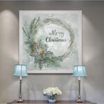 " Merry Christmas Pine Wreath "