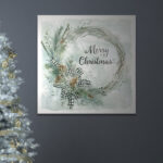 " Merry Christmas Pine Wreath " - Image 2