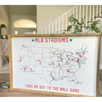 ” Mlb Stadium Map “ - Chic Decora