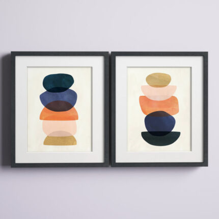 ” Mod Pods I ” 2 – Pieces Painting Print - Chic Decora