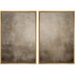 " Monochromatic Gradient Abstract Minimalist Gray " 2 - Pieces - Image 5