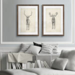 " Moose Study " by Antonyus Bunjamin (Abe) 2 - Pieces