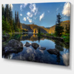 " Mountain Lake Surrounded By Trees " - Image 2
