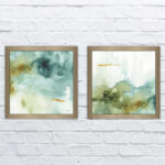 " My Greenhouse Abstract IV " 2 - Pieces - Image 2