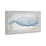 " Nautical And Coastal Blue Whale, Coastal Blue " by Oliver Gal - Image 4