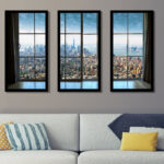 " New York City Window " 3 - Pieces - Image 5