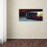 " Nighthawks " by Edward Hopper Painting Print - Image 4