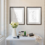 " Nude Contour Sketch I " 2 - Pieces - Image 6