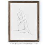 " Nude Contour Sketch I " by Paul Cezanne - Image 3