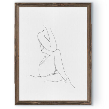 ” Nude Contour Sketch I ” by Paul Cezanne - Chic Decora