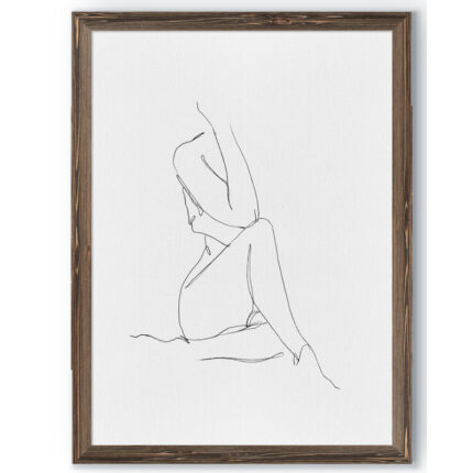 ” Nude Contour Sketch I ” by Paul Cezanne - Chic Decora