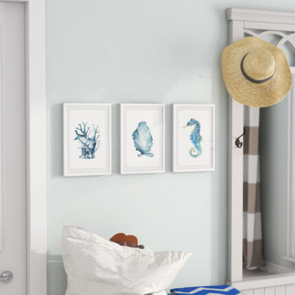 " Ocean Gems Triptych " 3 - Pieces