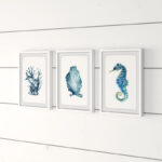 " Ocean Gems Triptych " 3 - Pieces - Image 2