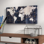 " Old World Map Blue " by Avery Tillmom - Image 2