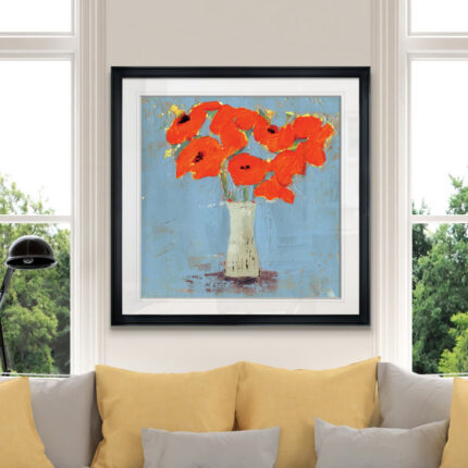 ” Orange Poppy Impression I “ - Chic Decora