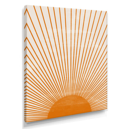 ” Orange Sun Print III “ - Chic Decora