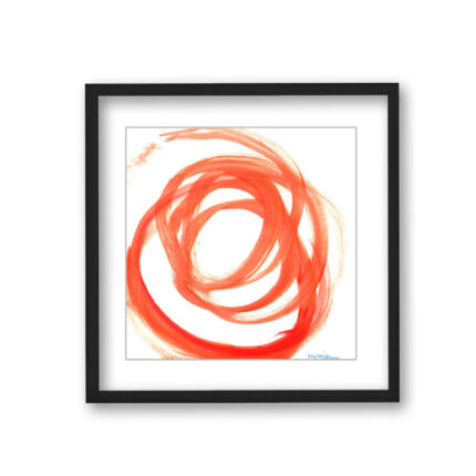 ” Orange Swirl II ” by Leslie Owens - Chic Decora