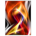 " Ornament Gray - Abstract Canvas Wall Art Print 4 Piece Set " - Image 2