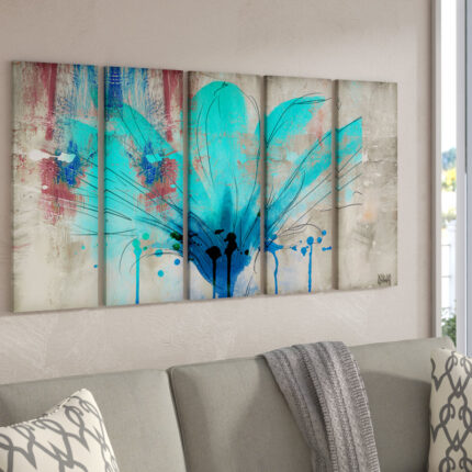 ” Painted Petals LII ” by Tristan Scott 5 – Pieces - Chic Decora