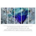 " Painted Petals LX " by Tristan Scott 5 - Pieces - Image 5