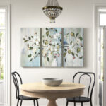 " Painterly Spring " 3 - Pieces