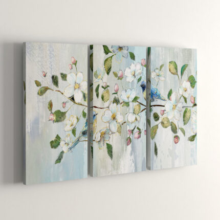 ” Painterly Spring ” 3 – Pieces - Chic Decora