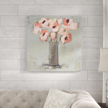 ” Pale Rustic Bouquet I ” by Victoria Borges Painting Print - Chic Decora