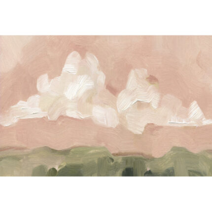 ” Pink Haze Sunset I ” by Emma Scarvey Painting Print - Chic Decora
