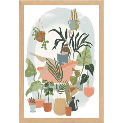 ” Plant Lady Bath I ” by June Erica Vess - Chic Decora