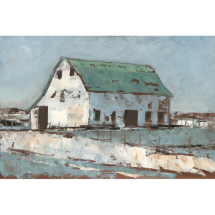 ” Plein Air Barn II ” by Ethan Harper Painting Print - Chic Decora