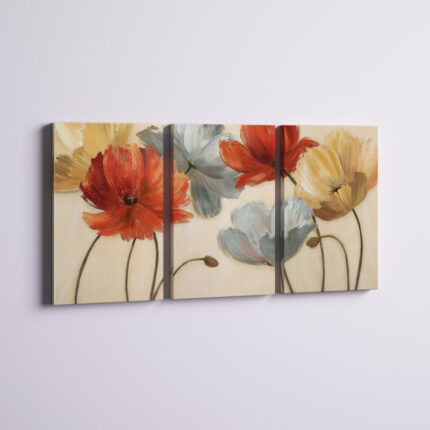 ” Poppy Palette Revisited ” 3 – Pieces - Chic Decora