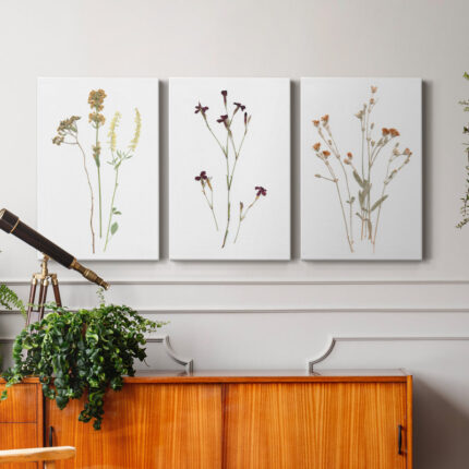 ” Pressed Botanical I ” 3 – Pieces - Chic Decora
