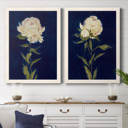 ” Pretty As A Peony I ” 2 – Pieces Painting Print - Chic Decora