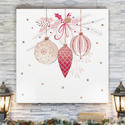 ” Pretty Pink Baubles “ - Chic Decora