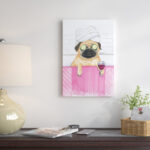 " Pug Bath " by Rongrong DeVoe