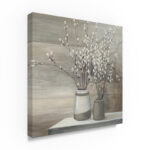 " Pussy Willow Still Life Gray Pots Crop " by Julia Purinton - Image 8