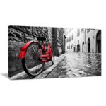 " Retro Vintage Red Bike " - Image 6