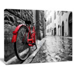 " Retro Vintage Red Bike " - Image 2