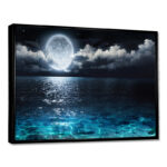 " Romantic Full Moon Over Sea " - Image 2