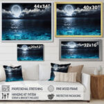 " Romantic Full Moon Over Sea " - Image 3