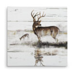" Rustic Misty Deer " - Image 2