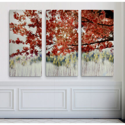 ” Sakura On The Lake II ” 3 – Pieces - Chic Decora