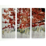" Sakura On The Lake II " 3 - Pieces - Image 3