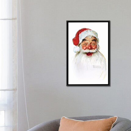 ” Santa Claus ” by Norman Rockwell - Chic Decora